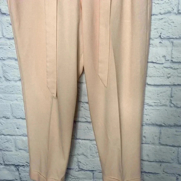 NWOT Asos tie waist tapered casual ankle pants - Picture 5 of 8